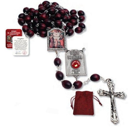 Różaniec św. Józefa z pobłogosławioną lilią
