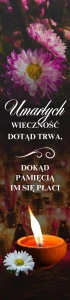 Baner na święto Wszystkich Świętych