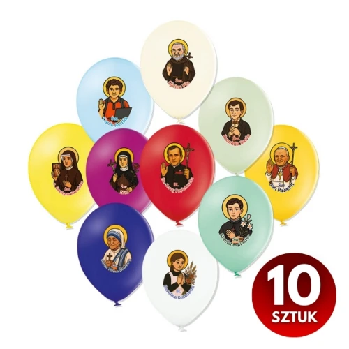 Balony ze Świętymi (10 szt.)